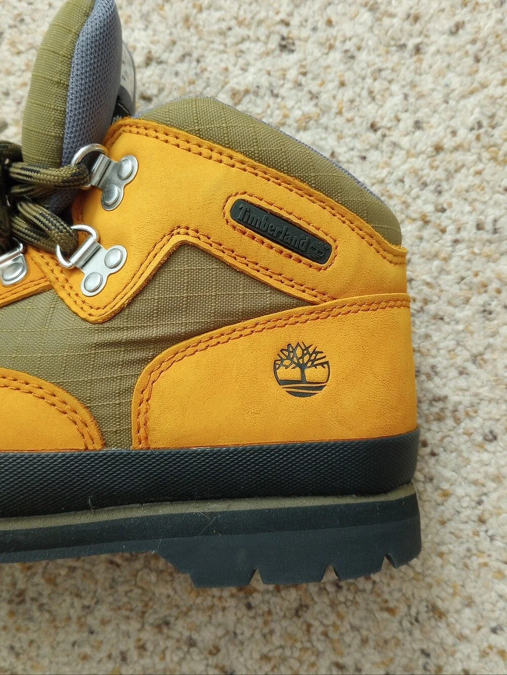 Timberland Orange Boots Boys Size 5